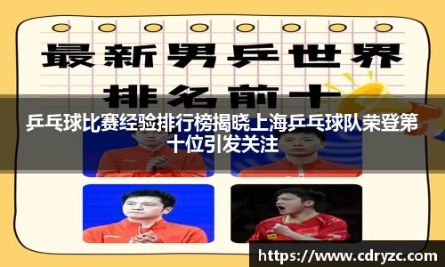 乒乓球比赛经验排行榜揭晓上海乒乓球队荣登第十位引发关注