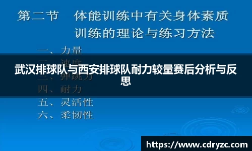 武汉排球队与西安排球队耐力较量赛后分析与反思